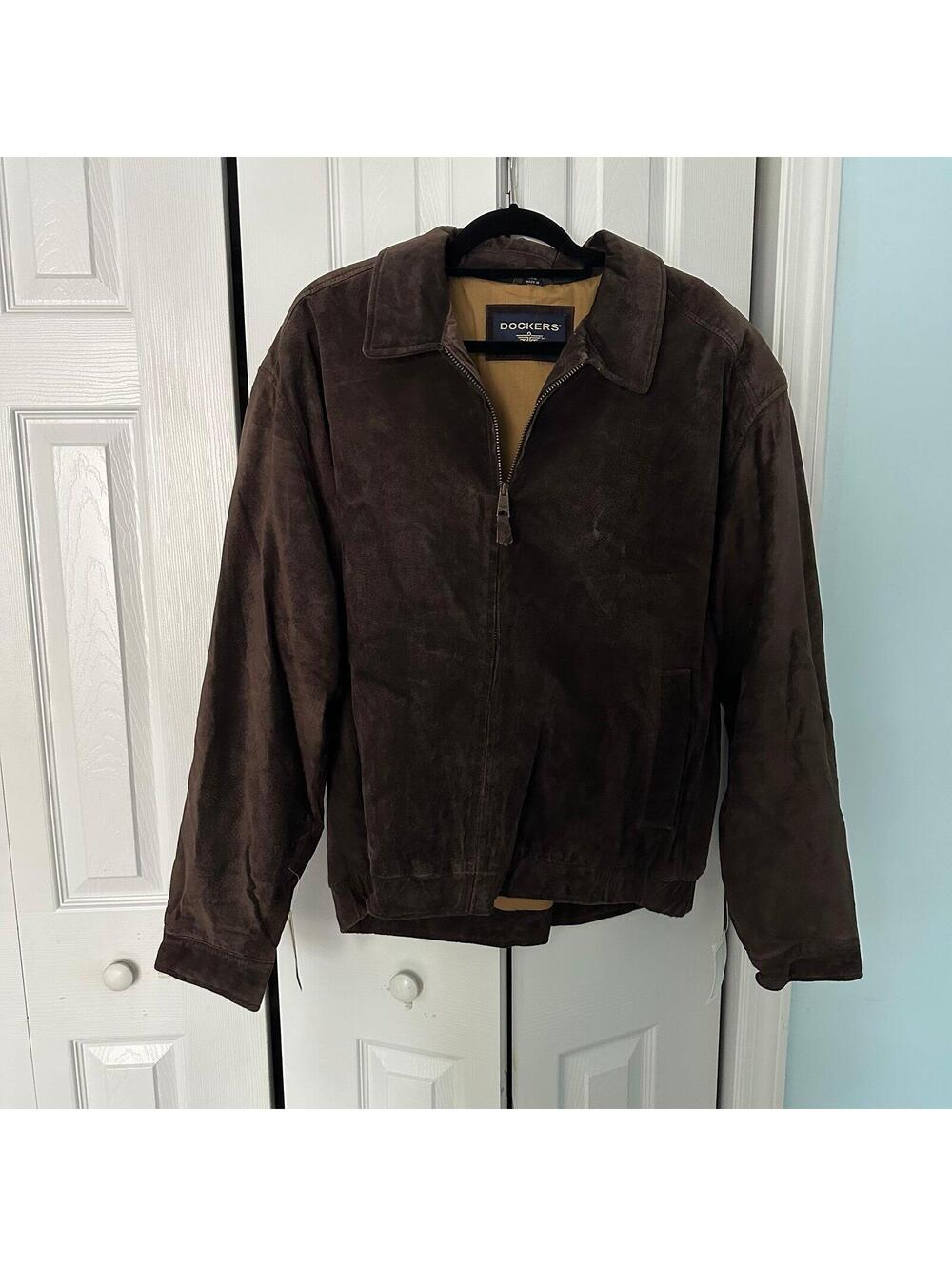Docker’s 2XL Suede Bomber Jacket NWT